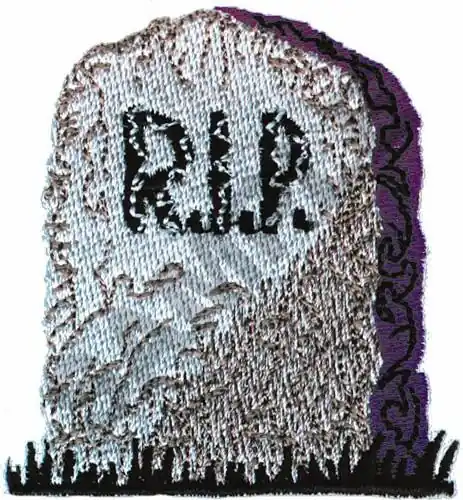 R.I.P. Embroidery Design High Quality