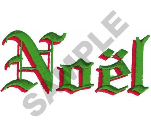 Warranty Included NOEL Embroidery Design