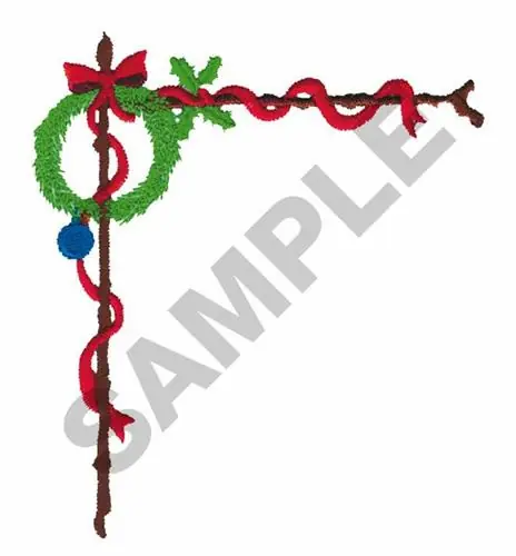 Clearance WREATH AND RIBBON BORDER Embroidery Design