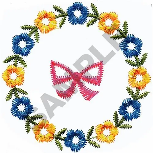 Fast Shipping FLORAL CIRCLE Embroidery Design