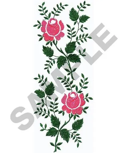 Free Shipping ROSE BORDER Embroidery Design
