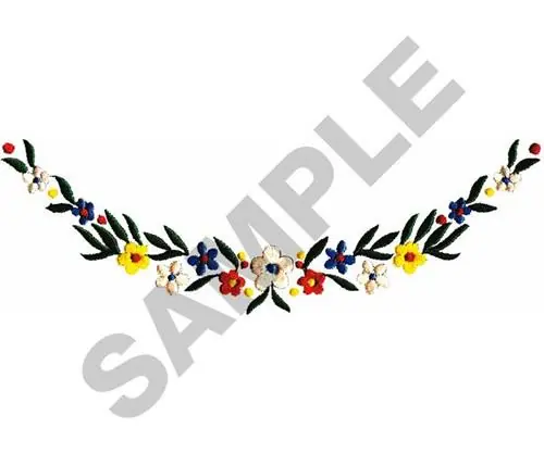 Factory Price Flower Swag Embroidery Design