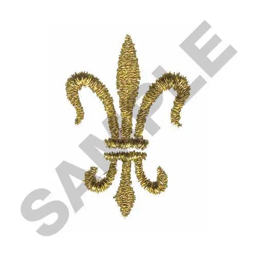 FLEUR DE LIS Embroidery Design Free Returns