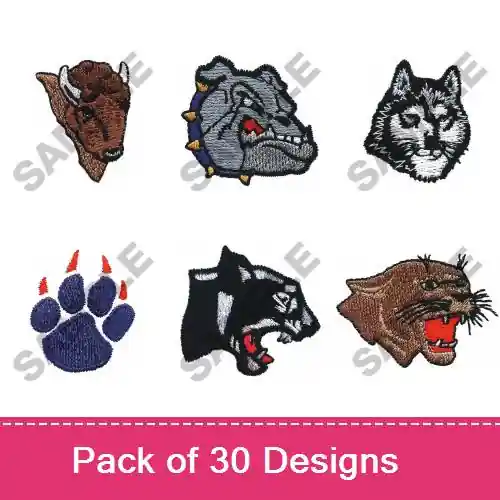 Bulk Order MASCOTS I Embroidery design pack by Great Notions, Embroidery Packs on EmbroideryDesigns.com