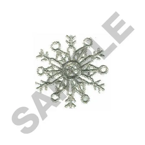 Secure Checkout SNOWFLAKE Embroidery Design