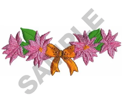 POINSETTIAS Embroidery Design Hot Picks