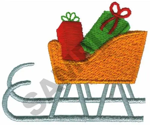 Best Choice SLEIGH Embroidery Design