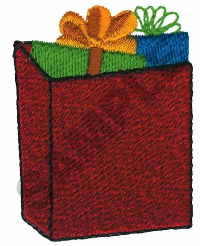 SACK OF PRESENTS Embroidery Design Place Order