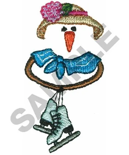Hot Picks SNOWMAN FACE Embroidery Design