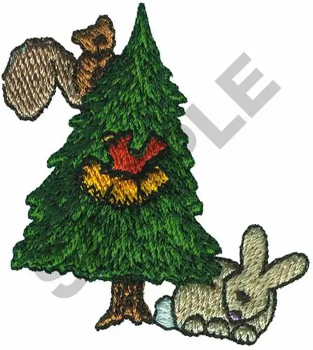 Affordable TREE WITH ANIMALS Embroidery Design
