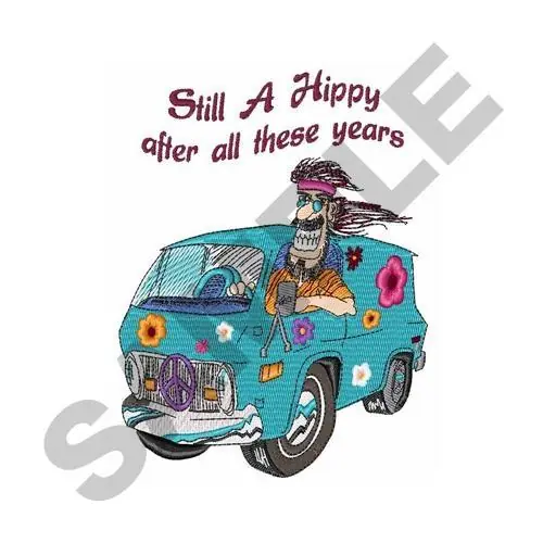 STILL A HIPPY Embroidery Design Mega Sale