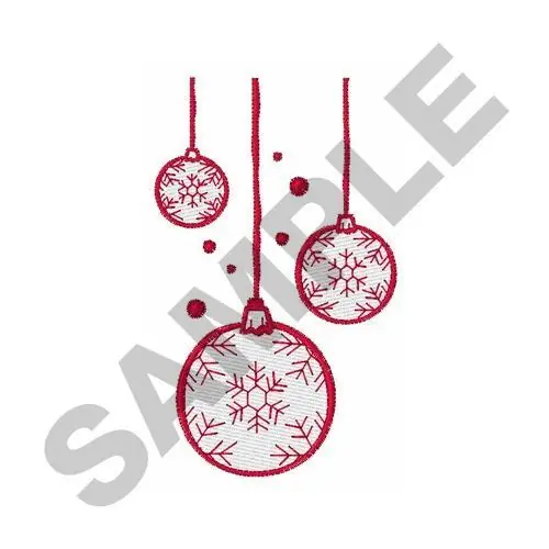 Hassle-Free Returns CHRISTMAS ORNAMENTS Embroidery Design