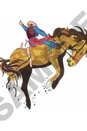 Authentic SADDLE BRONC Embroidery Design