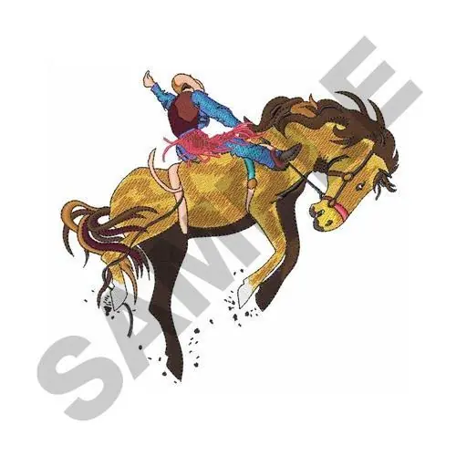 Authentic SADDLE BRONC Embroidery Design