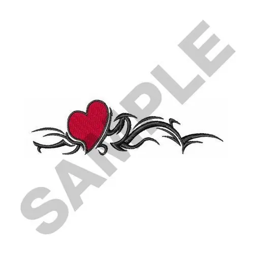 ABOVE POCKET HEART Embroidery Design Free Shipping