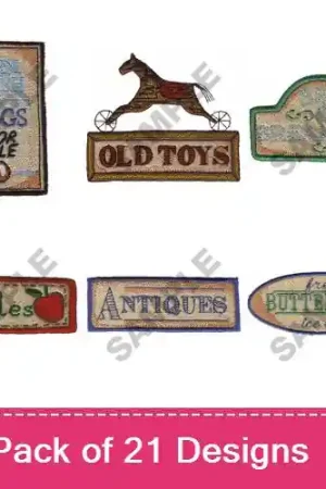Affordable Country Signs 1 Embroidery design pack by Great Notions,  Embroidery Packs on EmbroideryDesigns.com