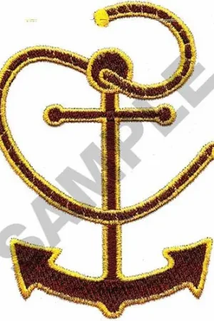 ANCHOR W ROPE Embroidery Design Save Now
