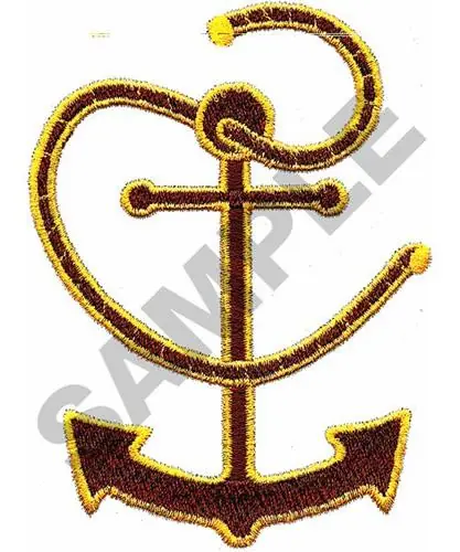 ANCHOR W ROPE Embroidery Design Save Now