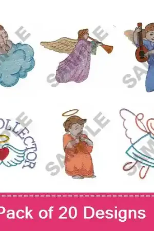 Angel II Embroidery design pack by Great Notions,  Embroidery Packs on EmbroideryDesigns.com Factory Price