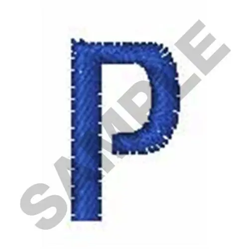 ZRNIC FONT P Embroidery Design Buy Direct