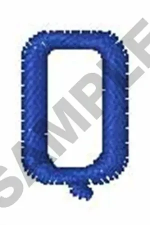 ZRNIC FONT Q Embroidery Design Free Delivery