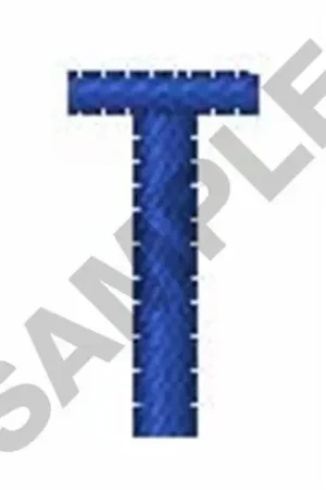ZRNIC FONT T Embroidery Design Genuine