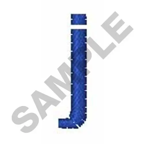 ZRNIC FONT j Embroidery Design Premium