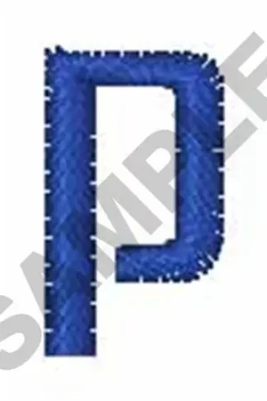 ZRNIC FONT p Embroidery Design No Minimum Order