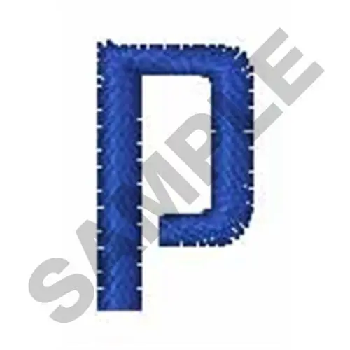 ZRNIC FONT p Embroidery Design No Minimum Order