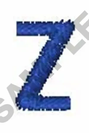 ZRNIC FONT z Embroidery Design Crafted