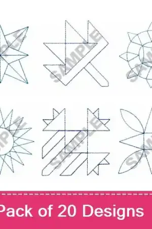 Worldwide Shipping QUICK QUILTING I Embroidery design pack by Great Notions, Embroidery Packs on EmbroideryDesigns.com