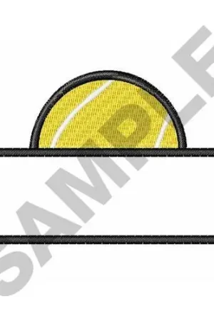 Worldwide Shipping TENNIS BALL NAME DROP Embroidery Design