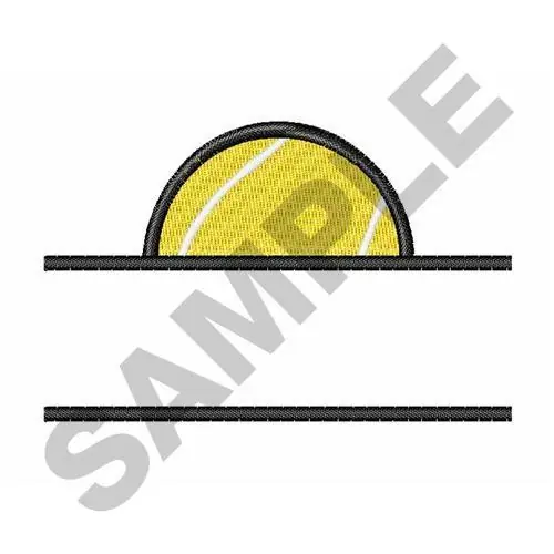 Worldwide Shipping TENNIS BALL NAME DROP Embroidery Design