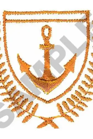 ANCHOR CREST Embroidery Design Crafted