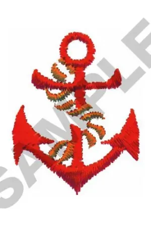 ANCHOR W ROPE Embroidery Design Holiday Sale
