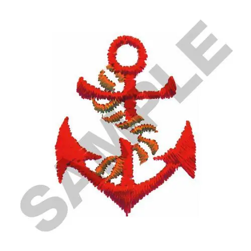 ANCHOR W ROPE Embroidery Design Holiday Sale