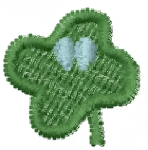 Lucky Clover Font " Embroidery Design Markdown