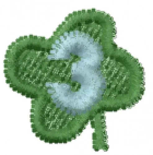 Discount Lucky Clover Font 3 Embroidery Design