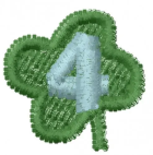 Lucky Clover Font 4 Embroidery Design Mega Sale