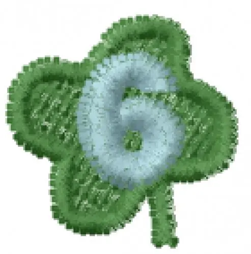 New Arrival Lucky Clover Font 6 Embroidery Design