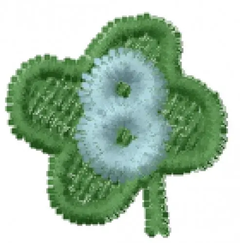 Top Pick Lucky Clover Font 8 Embroidery Design