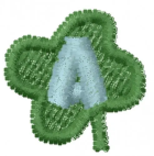 Lucky Clover Font A Embroidery Design Place Order