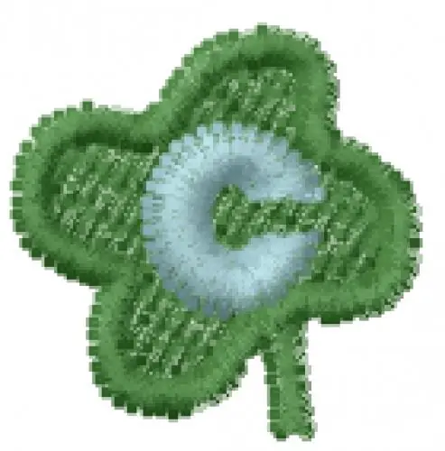 Reduced Price Lucky Clover Font c Embroidery Design