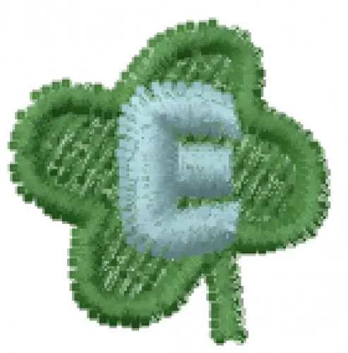 Last Chance Lucky Clover Font E Embroidery Design