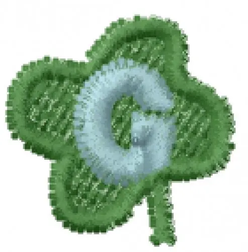 Lucky Clover Font G Embroidery Design Trending