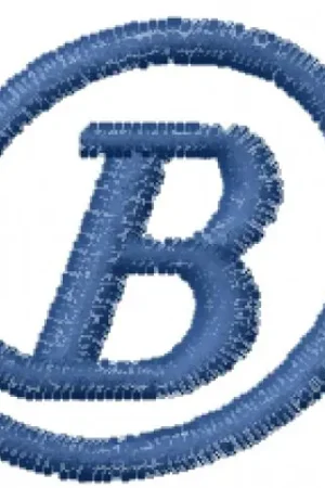 Arrobatherapy Font B Embroidery Design Reduced Price