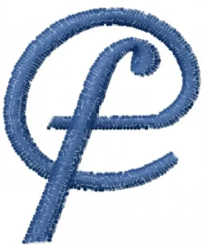 Arrobatherapy Font F Embroidery Design Seasonal Sale