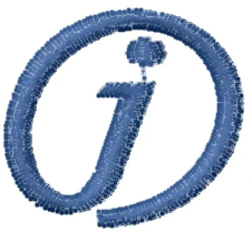 Fast Shipping Arrobatherapy Font j Embroidery Design