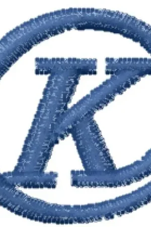 Arrobatherapy Font K Embroidery Design Viral