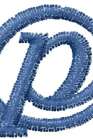 Arrobatherapy Font P Embroidery Design Hassle-Free Returns